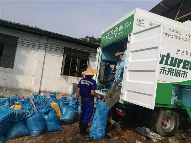 青浦工业污泥压干处理